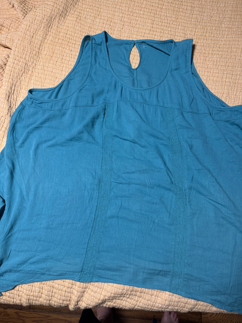 Sleeveless Teal Shirt